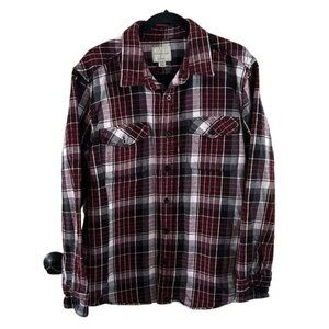 American Eagle 🦅 Classic Fit Heavy Plaid Flannel Long Sleeve Sleeve XL